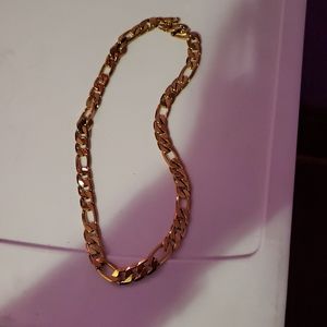 100gram 24kt gold filled Figaro necklace